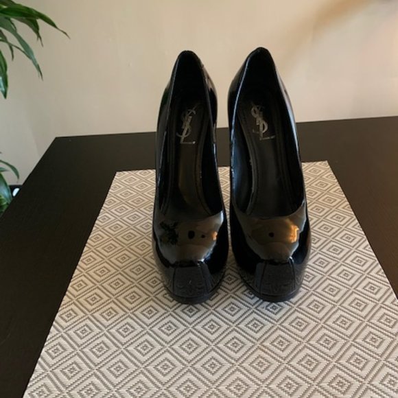 Shoes, Black Pantent, YSL - Picture 8 of 13